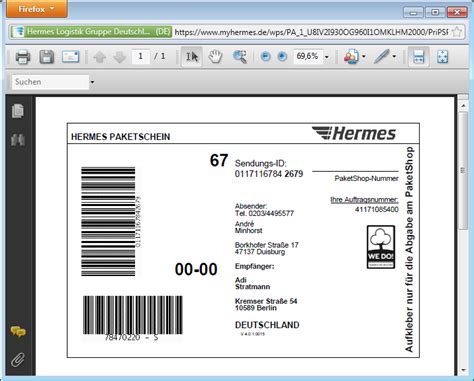 paketschein hermes|hermes paketschein ausdrucken.